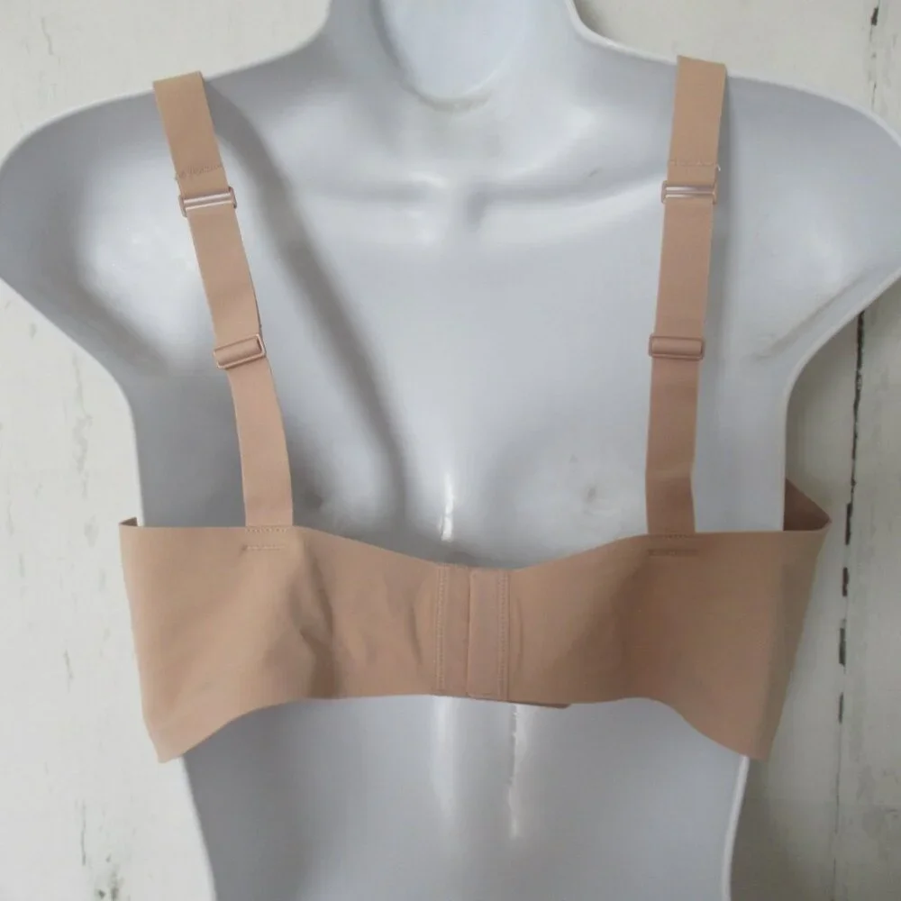 New Skims Bra 4X Mica Tan Plunge Naked Bralette Wire Free Back Closure Plus Size - Picture 3 of 8